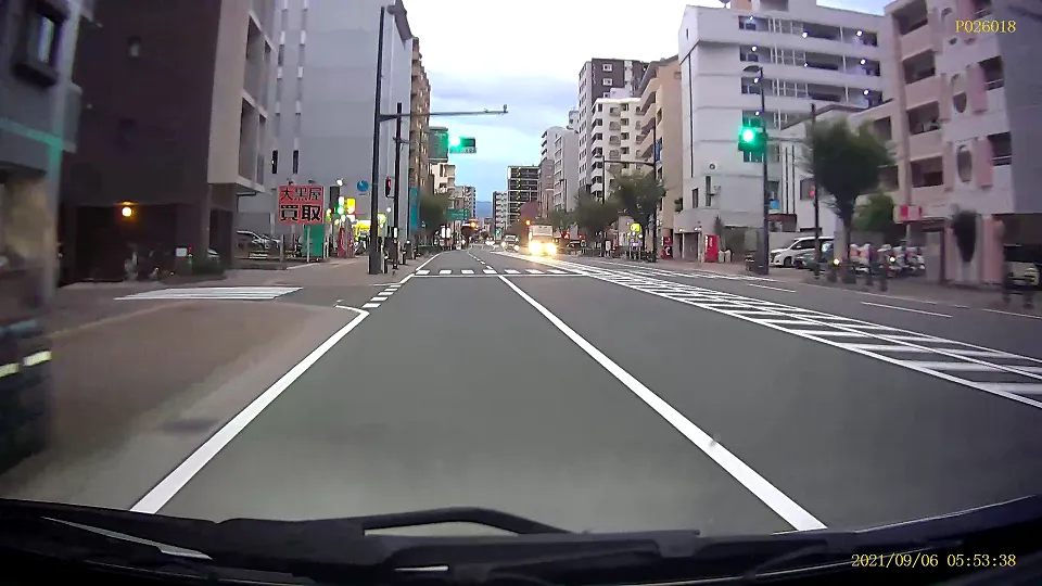 探偵 福岡｜浮気調査：早朝の車載映像